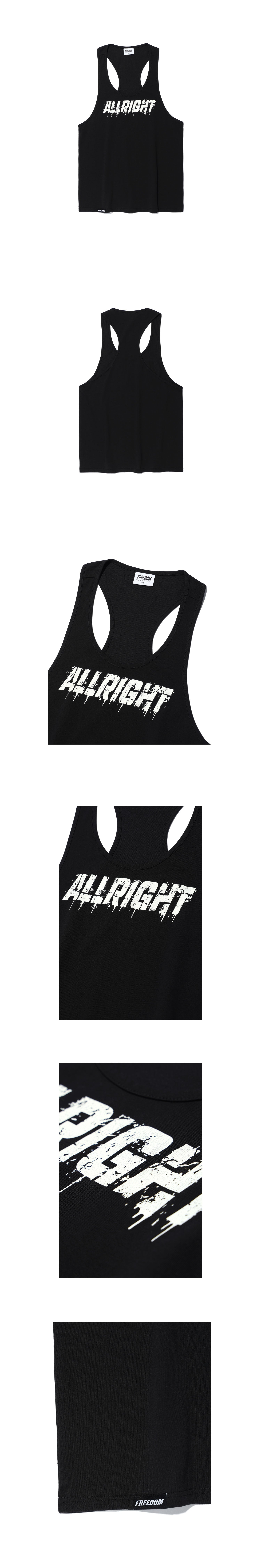 ALLRIGHT 24 Sleeveless (Black) — product detail