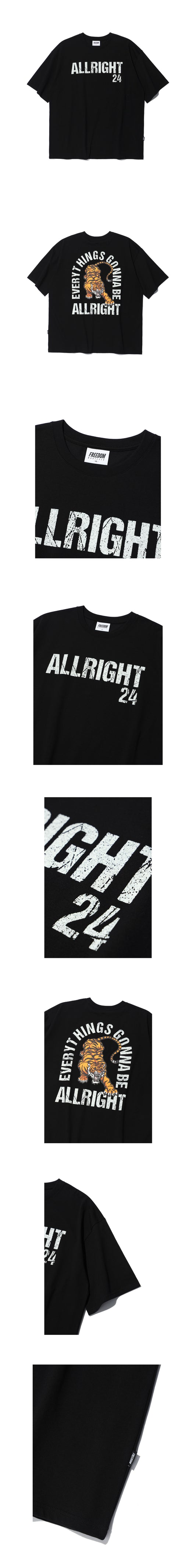 ALLRIGHT 24 Tiger T-Shirts (Black) — product detail