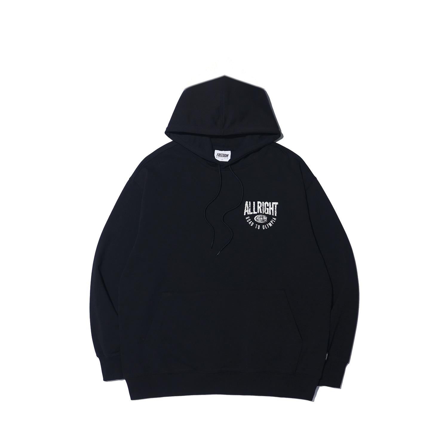 ALLRIGHT Basic Hood Zip-Up (Black)