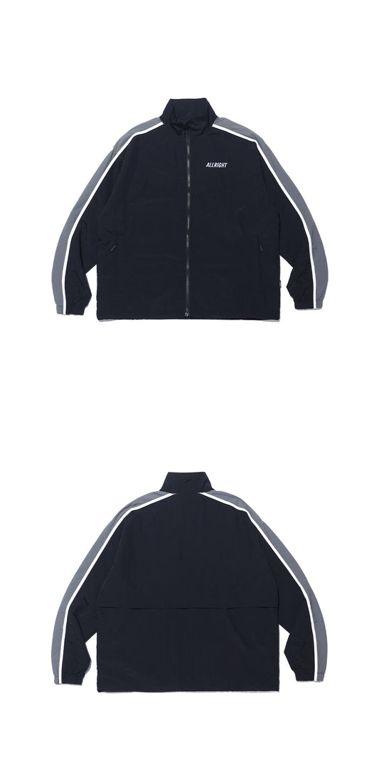 ALLRIGHT Sideline Windbreaker Jacket (Black) — product detail