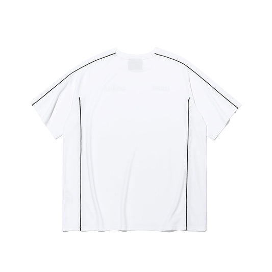 เสื้อยืดแขนสั้น Olympia Line Panel (สีขาว)