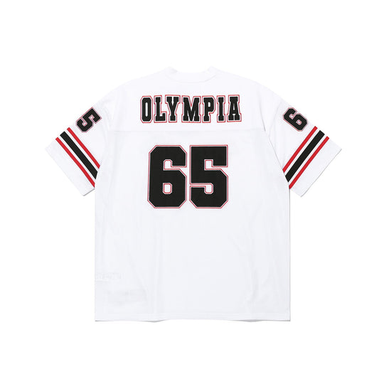 เสื้อรักบี้แขนยาว Olympia Small Logo (สีขาว)