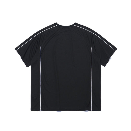 เสื้อยืดแขนสั้น Olympia Line Panel (สีดำ)