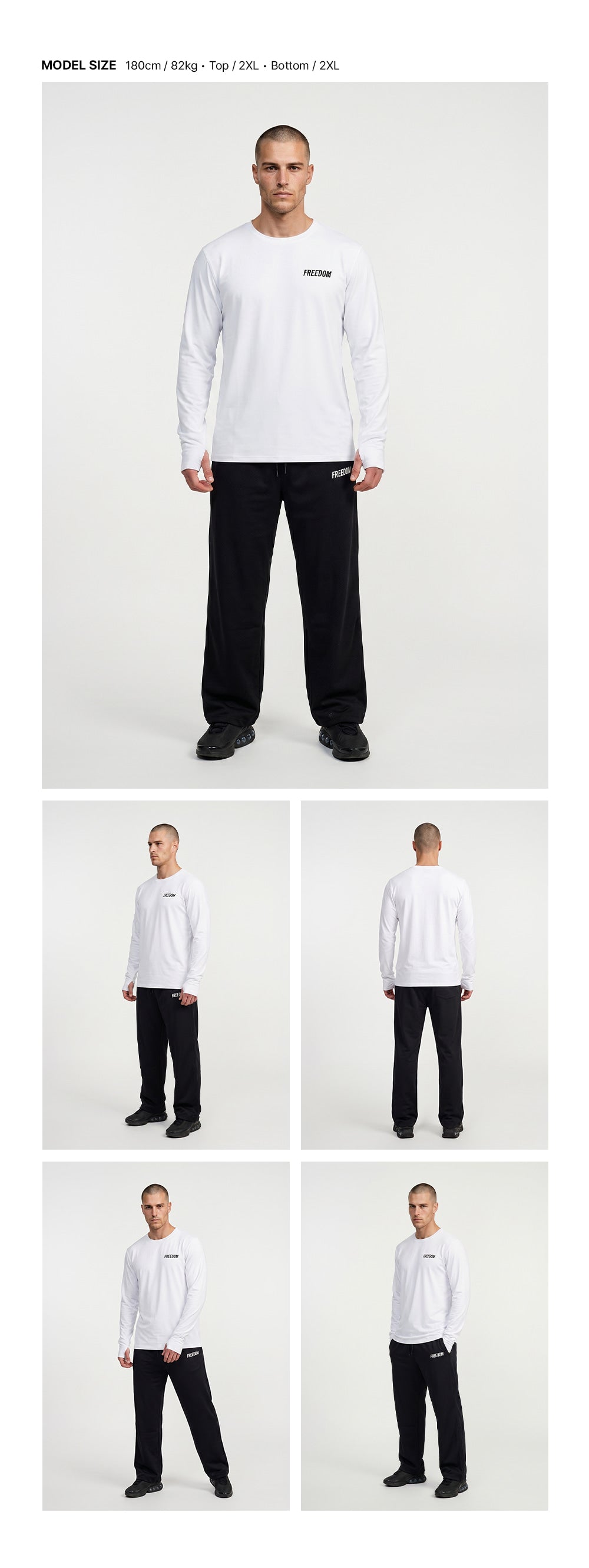 เสื้อแขนยาว Essential Active (สีขาว)