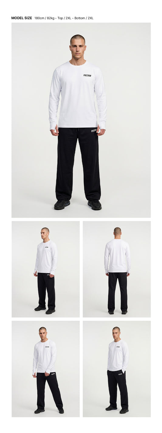 เสื้อแขนยาว Essential Active (สีขาว)