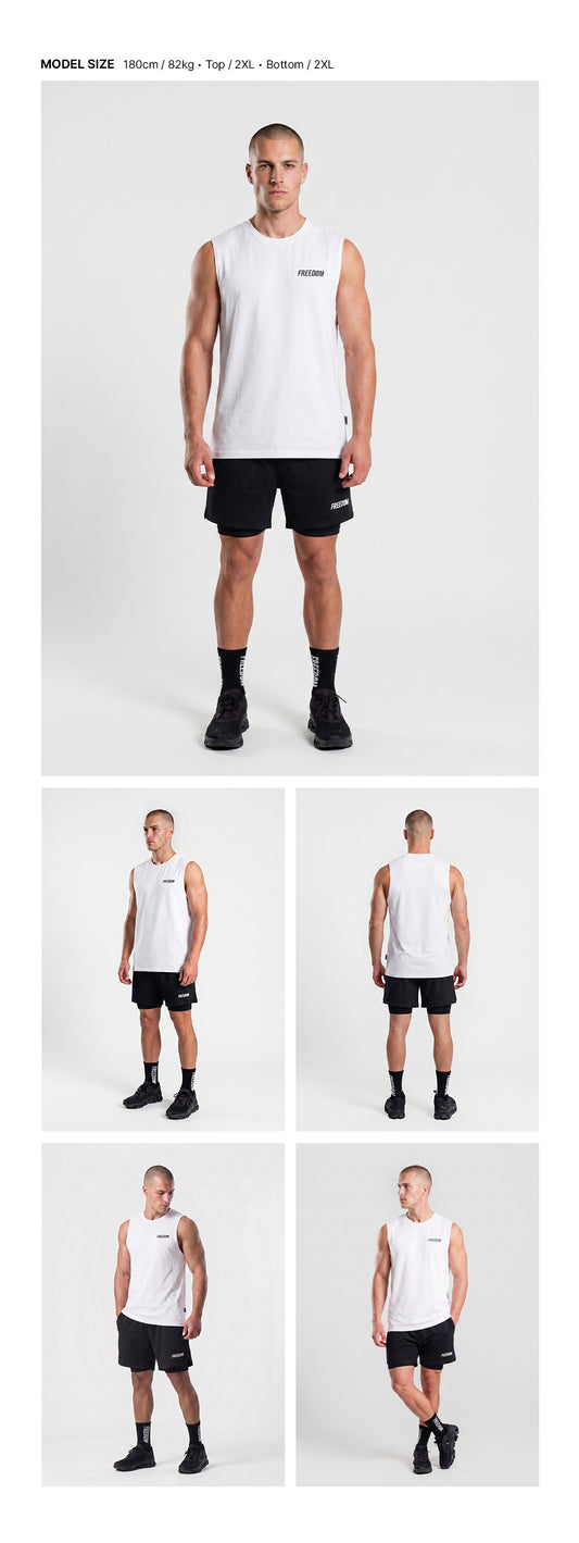 เสื้อกล้าม Essential Active (สีขาว)