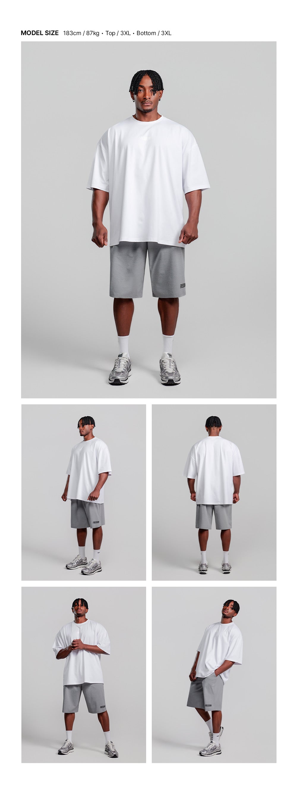 เสื้อยืดโอเวอร์ไซส์รุ่น Essential (สีขาว)