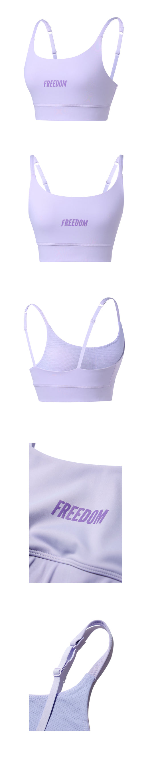 Women's Freedom Small Logo Bra Top (Purple) — product detail