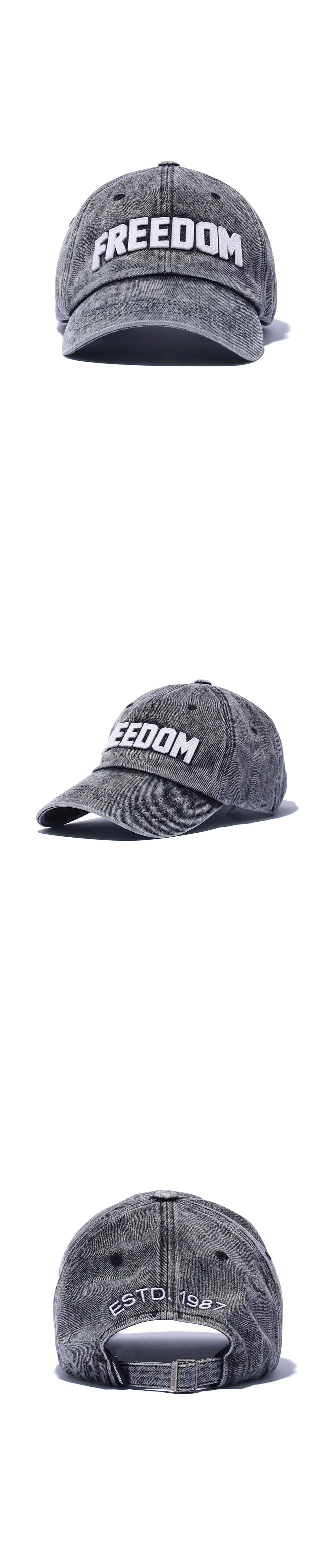 Cloud Denim Ball Cap (Black) — product detail