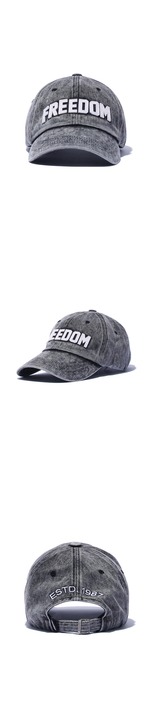 Cloud Denim Ball Cap (Black) — product detail