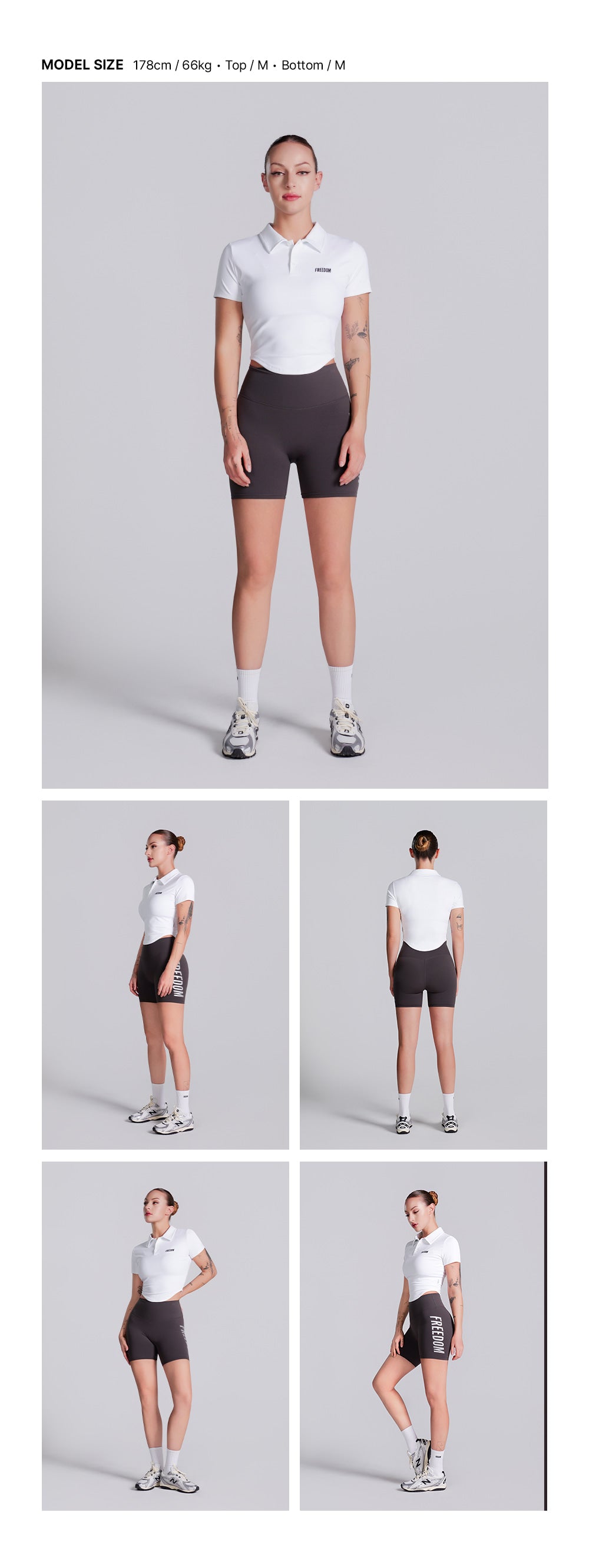 เสื้อเชิ้ตแขนสั้นคอปกปลายมน (สีขาว)