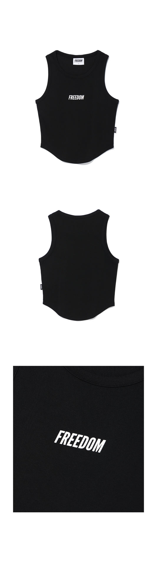 Women's Small Logo Sleeveless (Black) — product detail