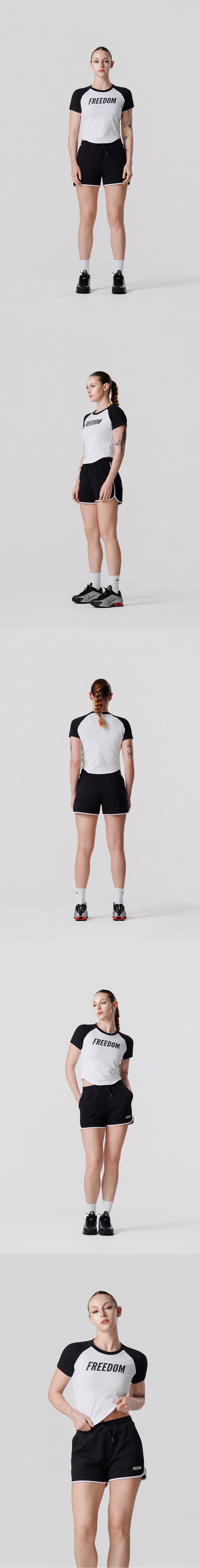 Women's Logo Raglan T-Shirt (Black) — product detail
