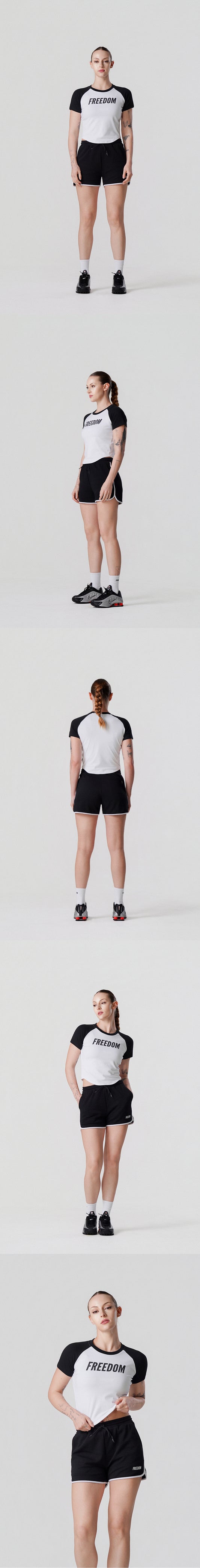Women's Logo Raglan T-Shirt (Black) — product detail