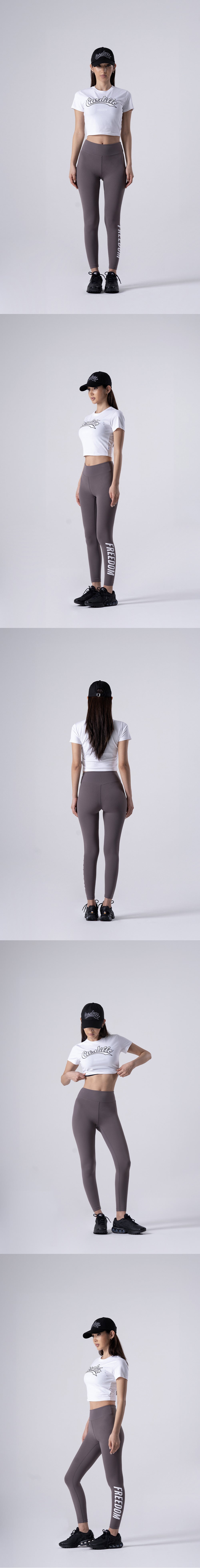 Women's Big Logo Leggings (Cocoa) — product detail