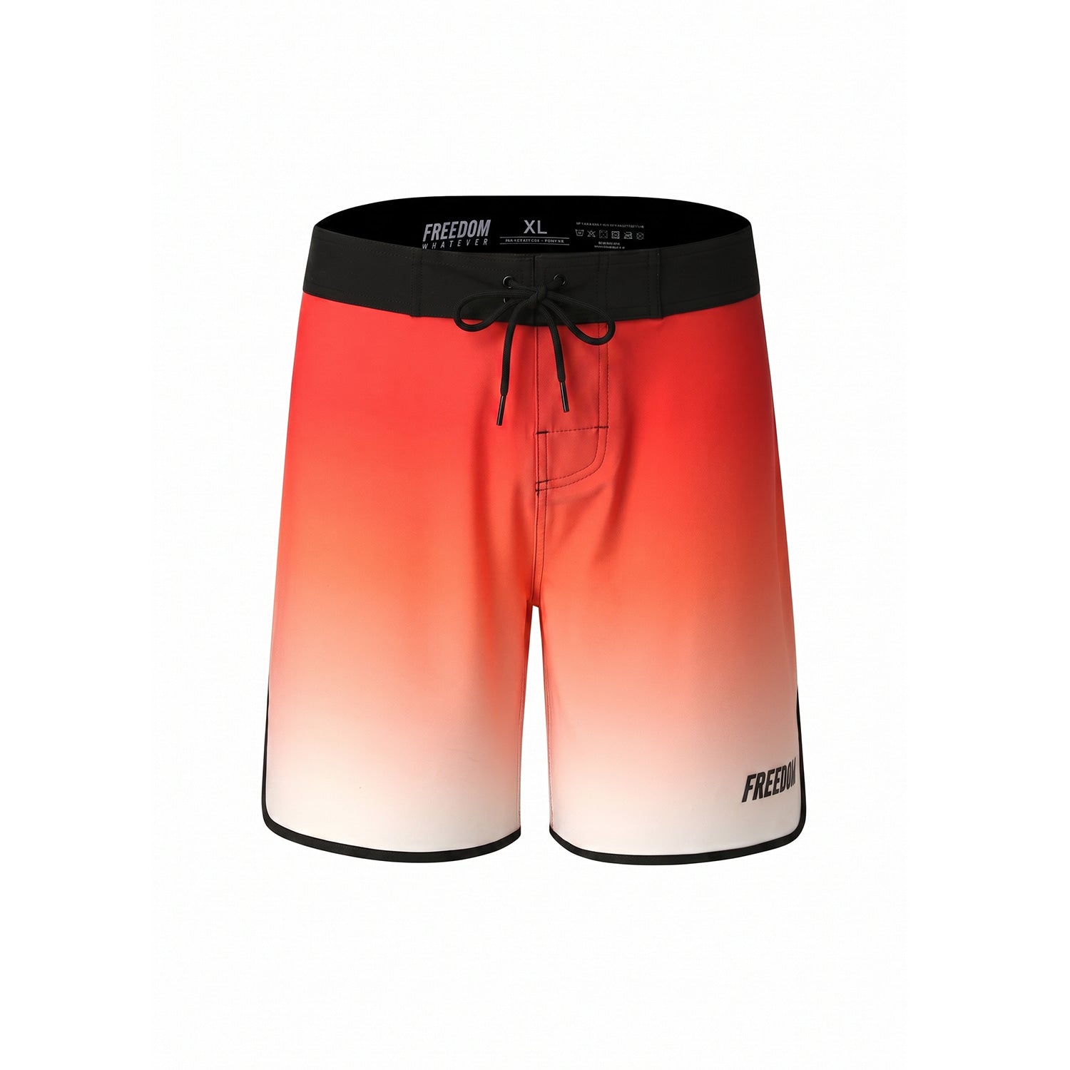 Freedom Boardshorts (สีดำ/แดง)