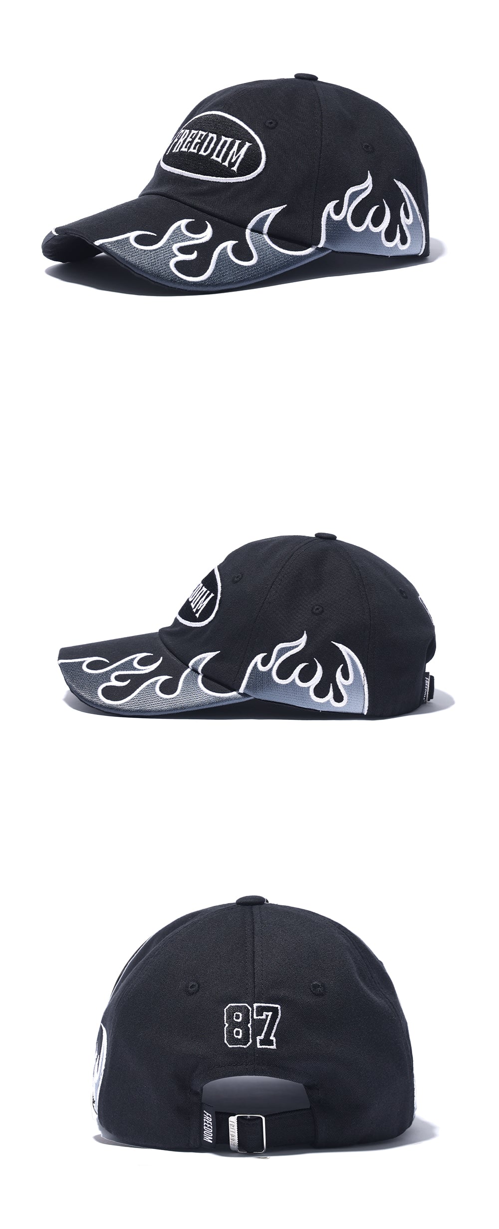 Ignite Ball Cap (Black/White) — product detail