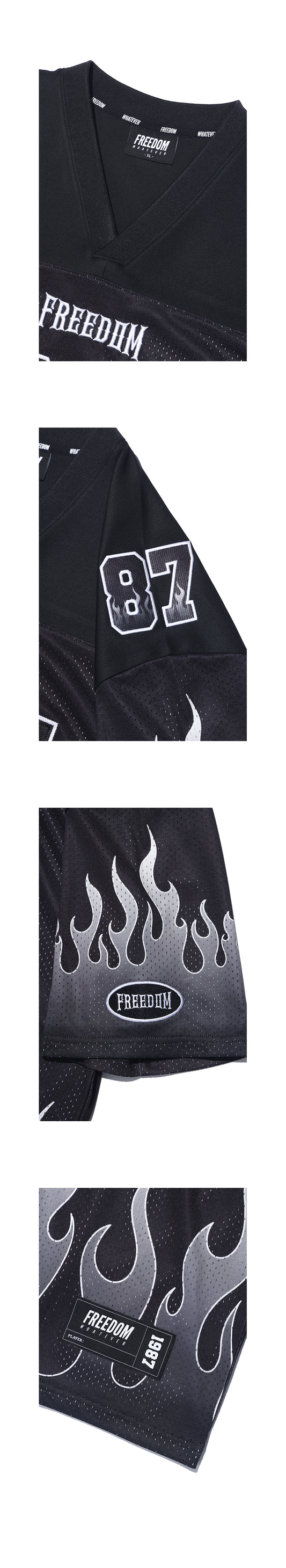 Ignite Rugby Jersey (Black/White) — product detail