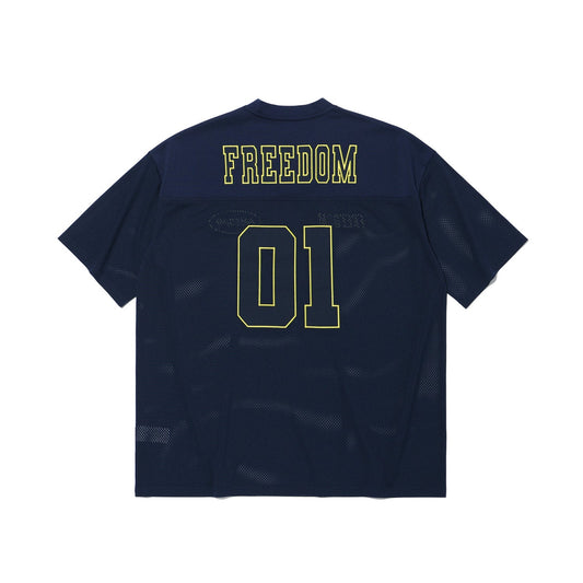 เสื้อรักบี้ตาข่าย Freedom (สีกรมท่า)
