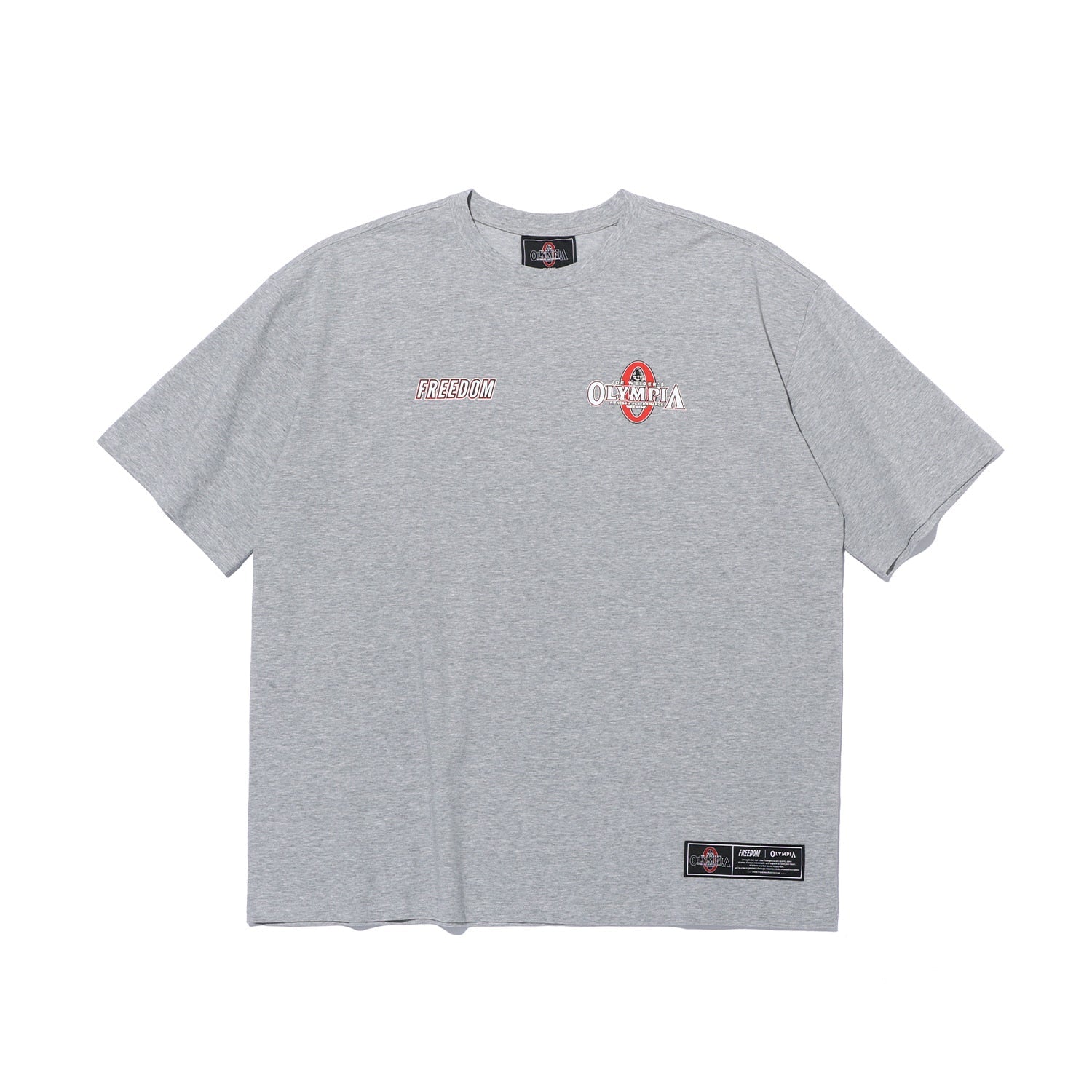 เสื้อยืดโอลิมเปียโลโก้เล็ก (สีเทา)