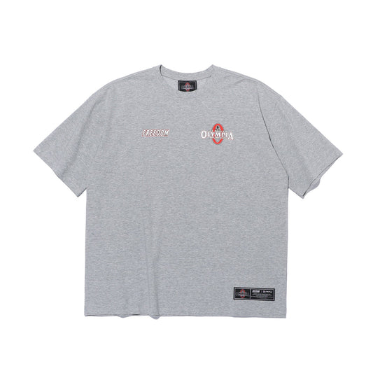 เสื้อยืดโอลิมเปียโลโก้เล็ก (สีเทา)