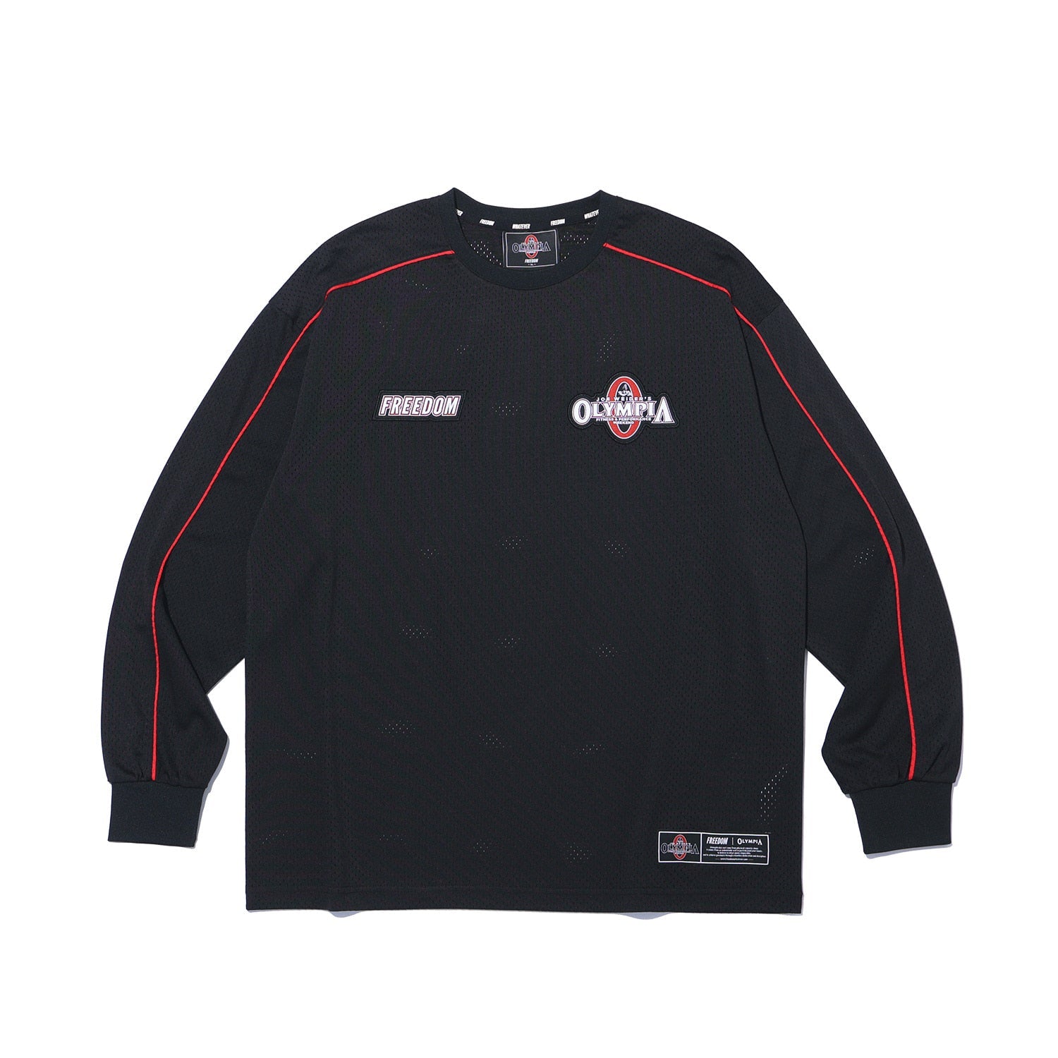 เสื้อแขนยาวตาข่าย Olympia Line All (สีดำ)