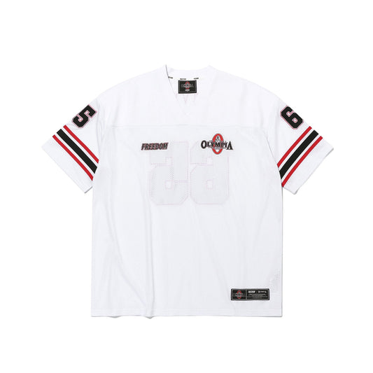 เสื้อรักบี้แขนยาว Olympia Small Logo (สีขาว)