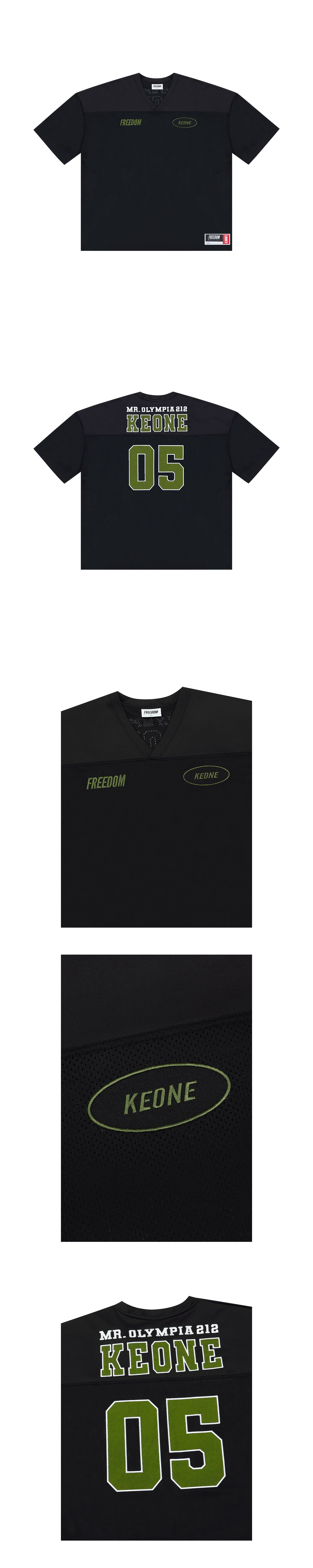 KEONE Rugby Jersey (Black) — product detail