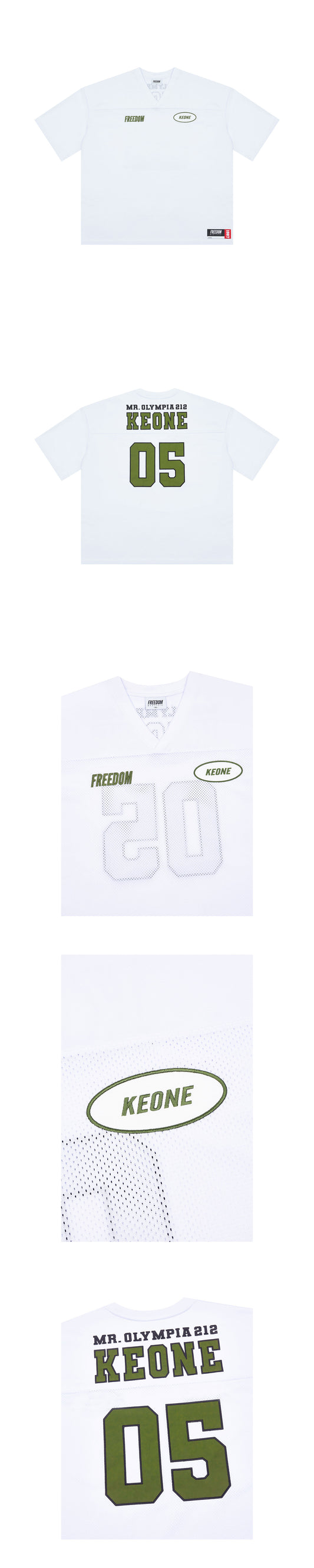 KEONE Rugby Jersey (White) — product detail