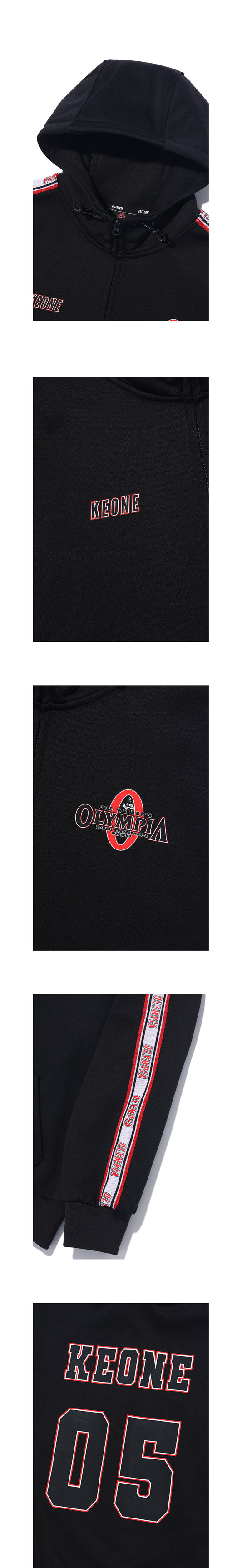 Olympia KEONE Mesh Embossed Hood (Black) — product detail