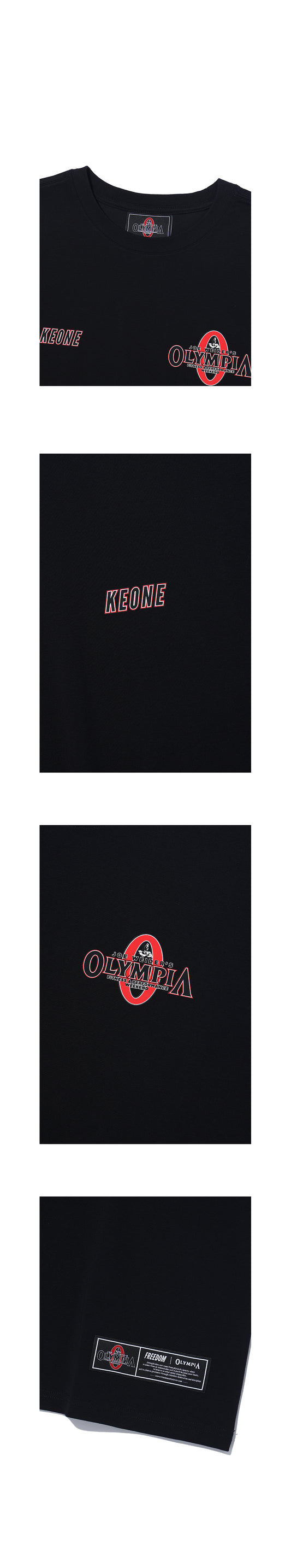 Olympia KEONE Small Logo T-Shirts (Black) — product detail