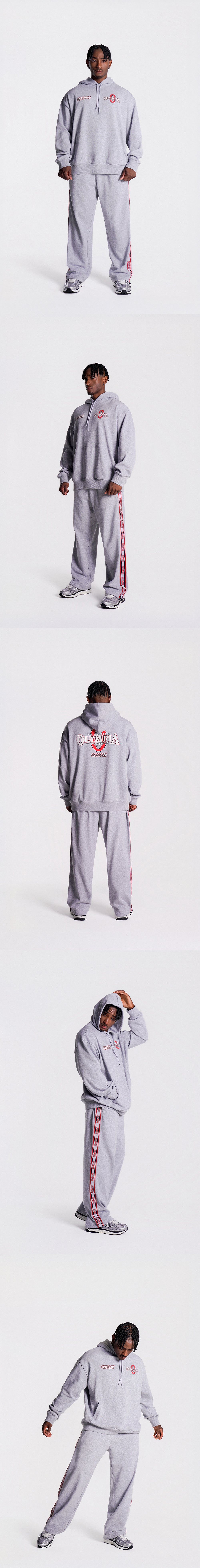 Olympia Small Logo Hoodie (Gray) — product detail
