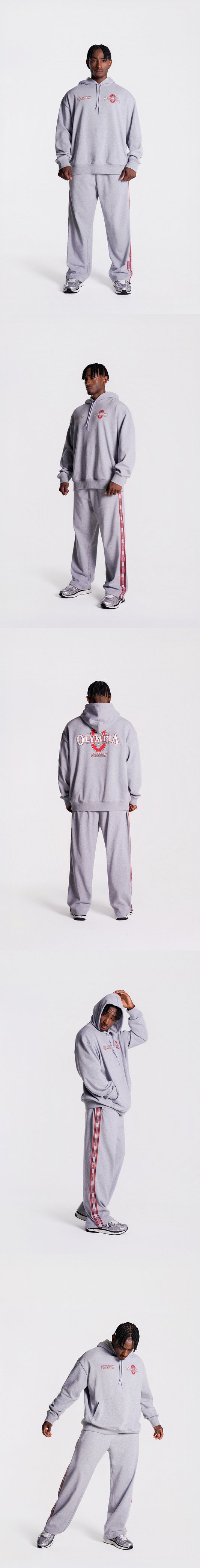 Olympia Small Logo Hoodie (Gray) — product detail