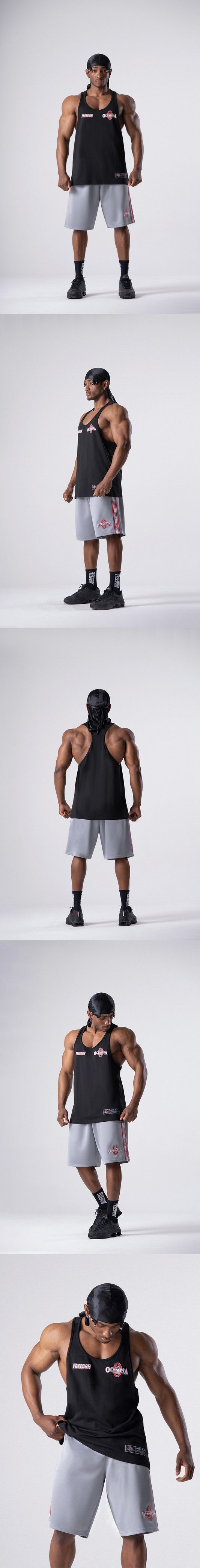 Olympia Small Logo T-Back Sleeveless (Black) — product detail
