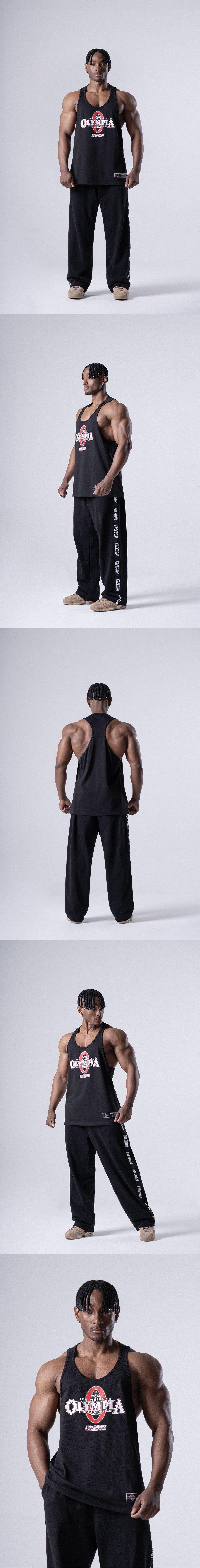 Olympia Big Logo T-Back Sleeveless (Black) — product detail