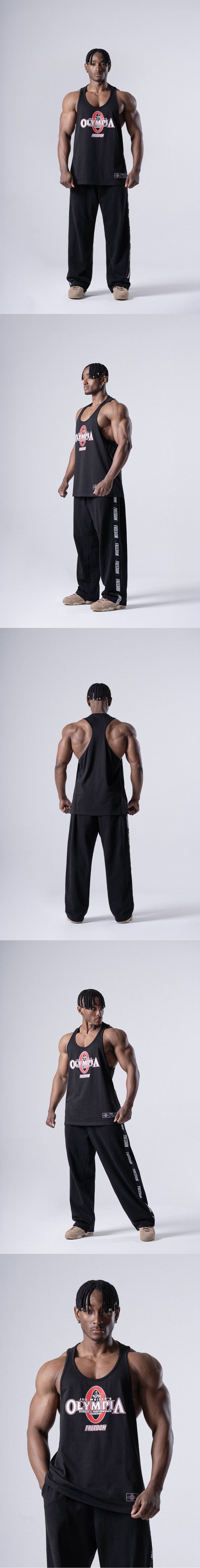 Olympia Big Logo T-Back Sleeveless (Black) — product detail