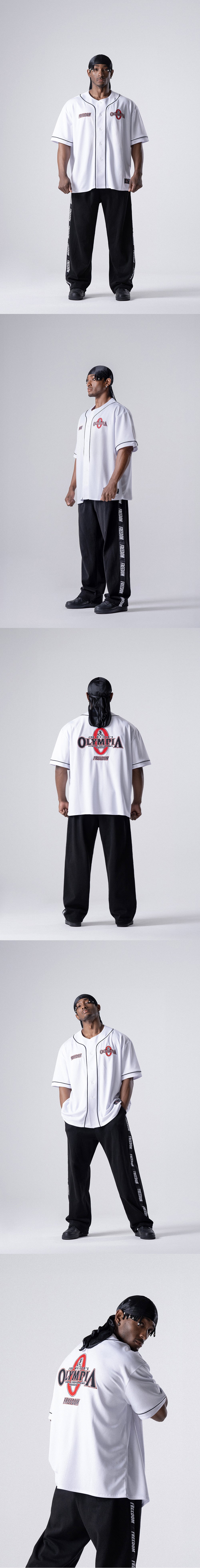 Olympia Baseball Jersey (White) — product detail