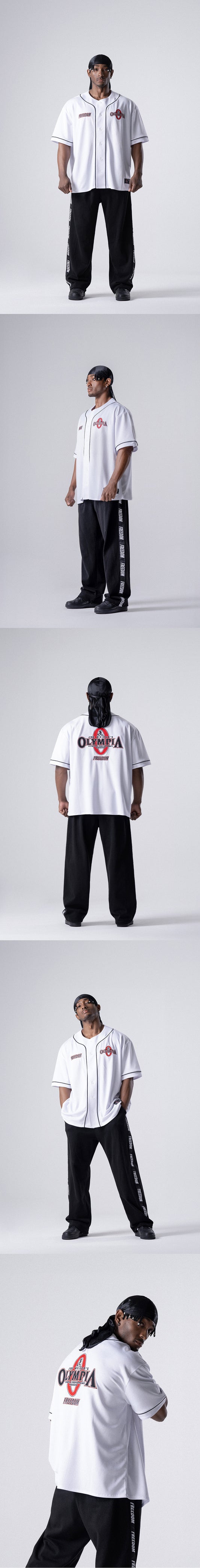 Olympia Baseball Jersey (White) — product detail