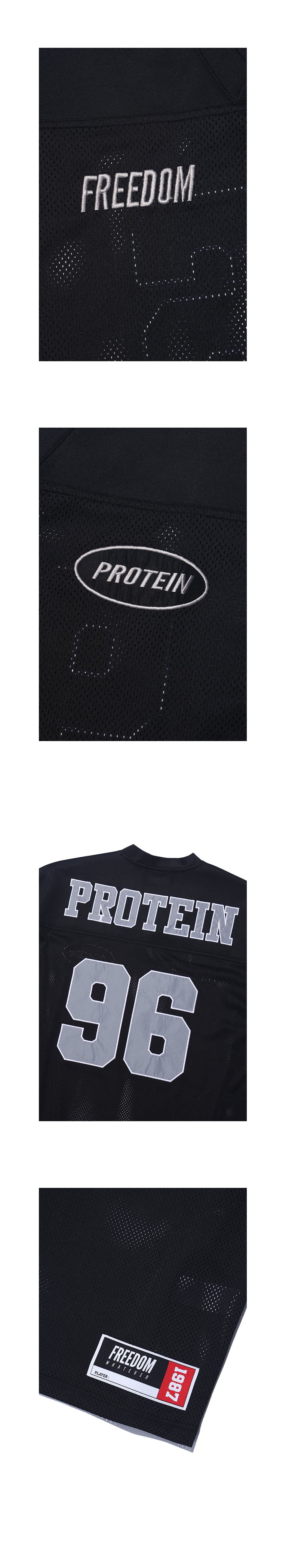 Protein Rugby Jersey (Black) — product detail