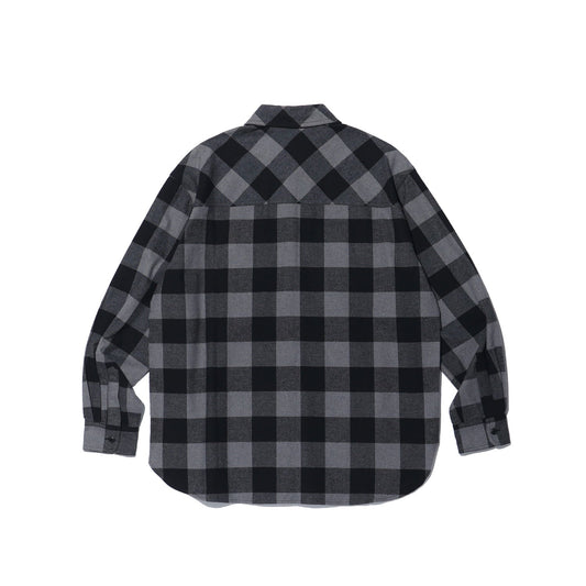 เสื้อเชิ้ตลายตารางหมากรุก ALLRIGHT (สีดำ)