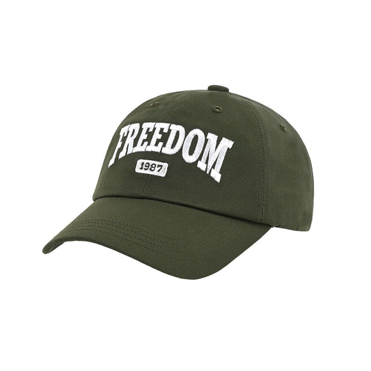 หมวกแก๊ป FREEDOM 1987 (สีกากี)
