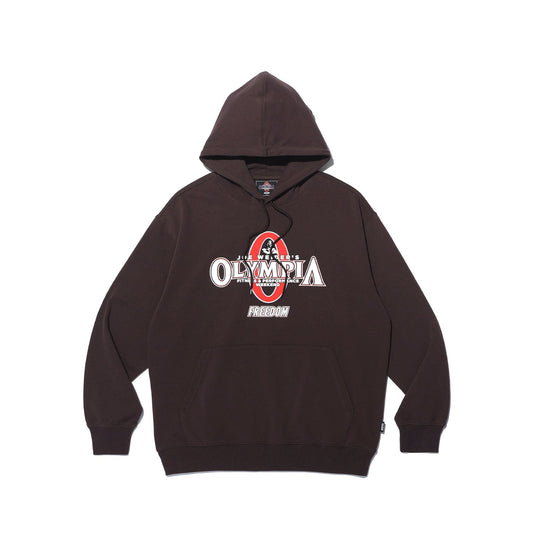 เสื้อฮู้ด Olympia บิ๊กโลโก้ (สีน้ำตาล)