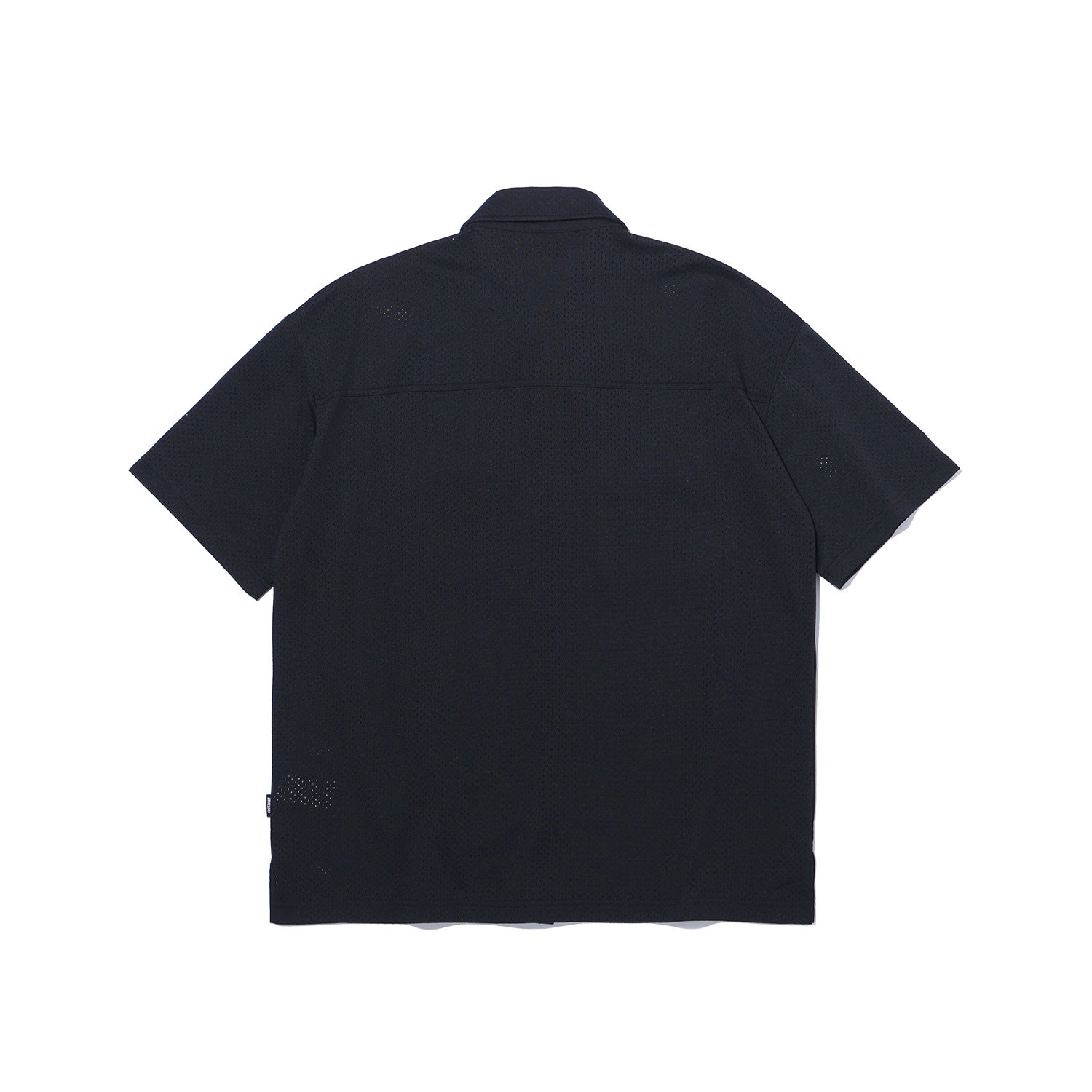 เสื้อเชิ้ตแขนสั้น Wappen Mesh (สีดำ)
