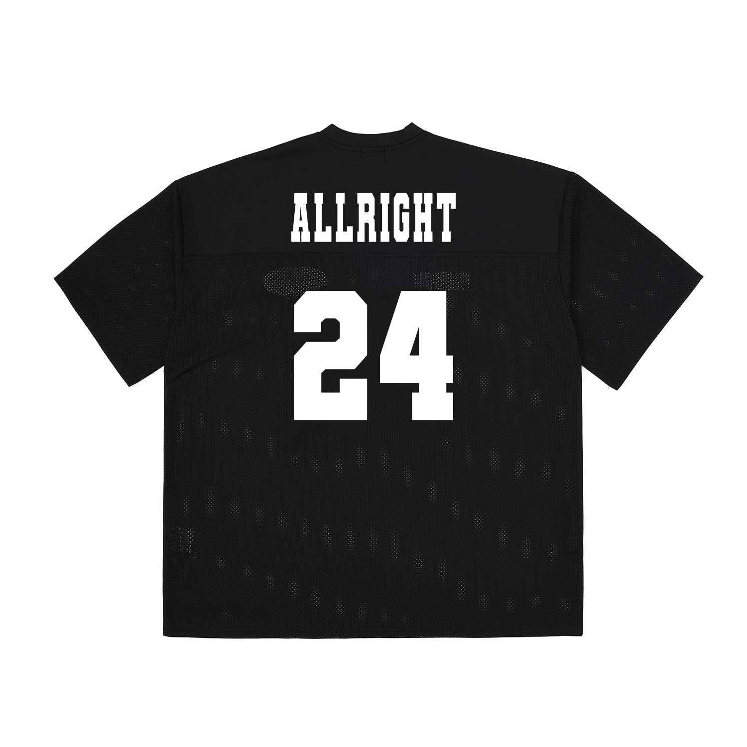 เสื้อรักบี้ตาข่าย ALLRIGHT (สีดำ)
