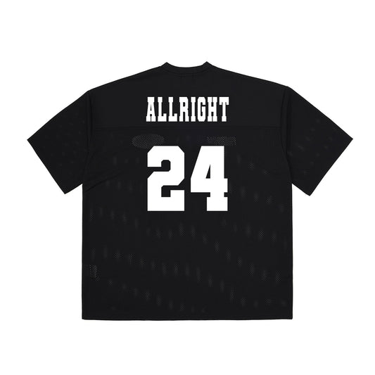เสื้อรักบี้ตาข่าย ALLRIGHT (สีดำ)