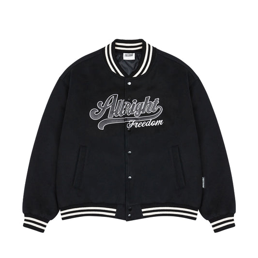 ALLRIGHT แจ็คเก็ตวาร์ซิตี้ (สีดำ)