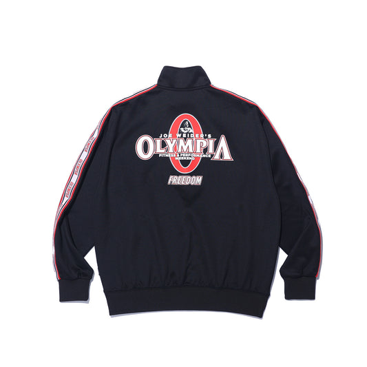 เสื้อแจ็คเก็ต Olympia Lettering (สีดำ)