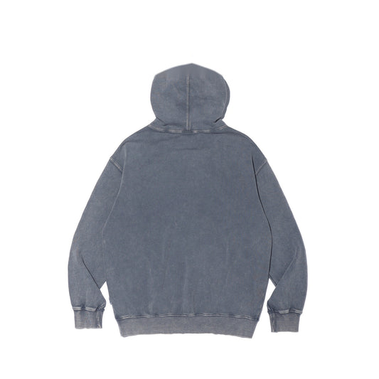 Damaged Applique Pigment Hood (Charcoal)