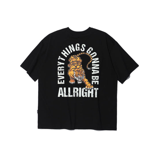 เสื้อยืดลายเสือ ALLRIGHT 24 (สีดำ)