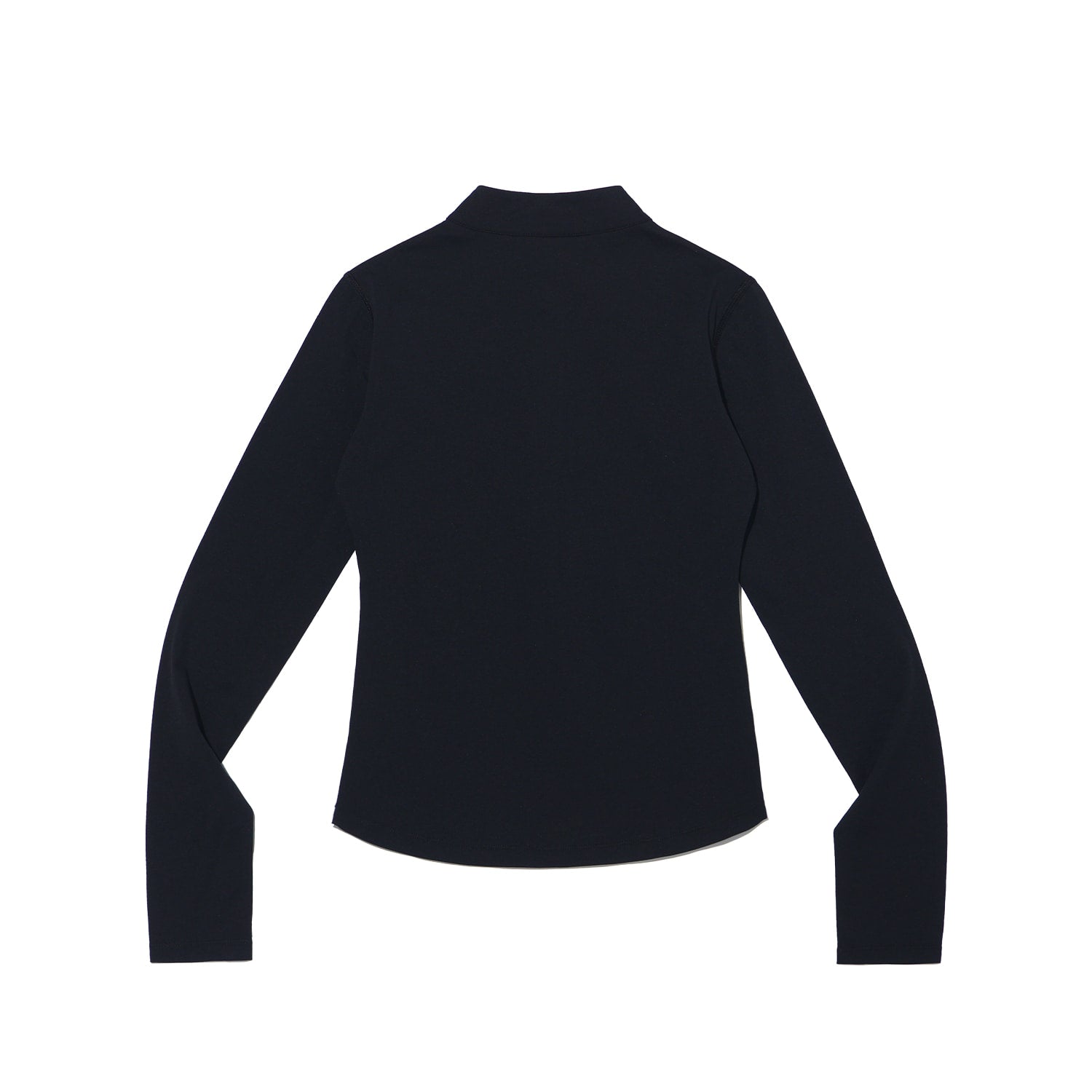 เสื้อออกกำลังกายสำหรับผู้หญิง Half-Zip รุ่น Essential (สีดำ)